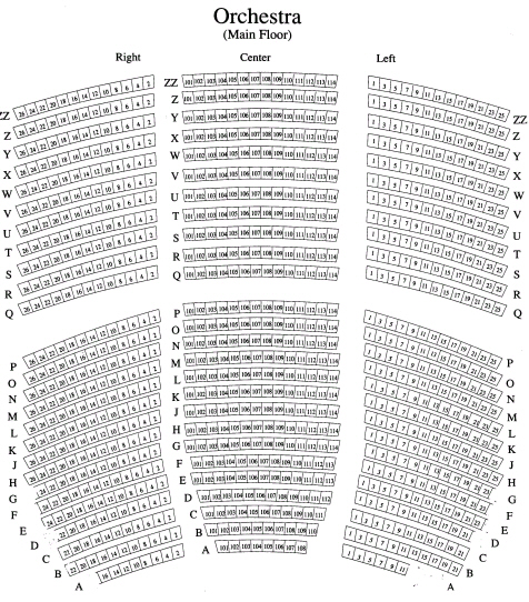 Scottish Rite Theater Seating Chart